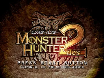 Monster Hunter 2 (Japan) screen shot title